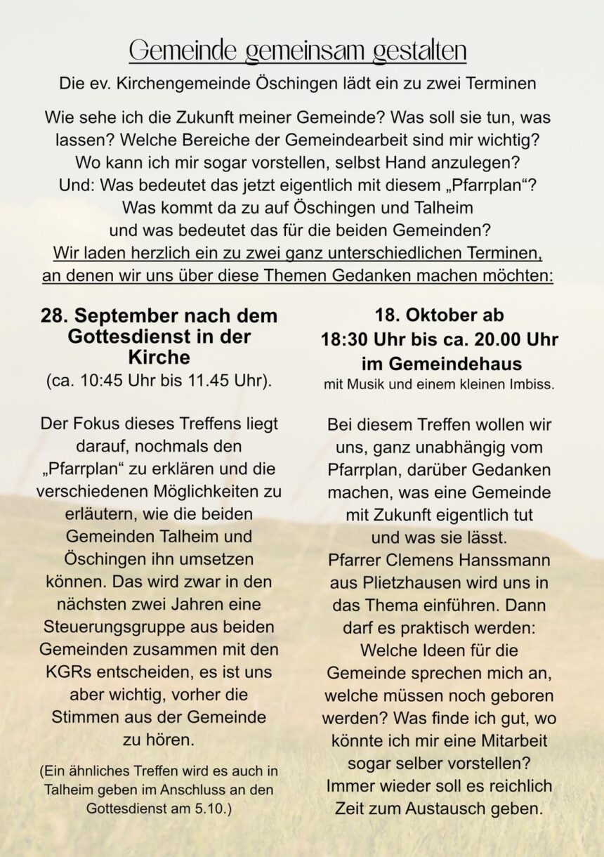 Gemeinde gemeinsam gestalten