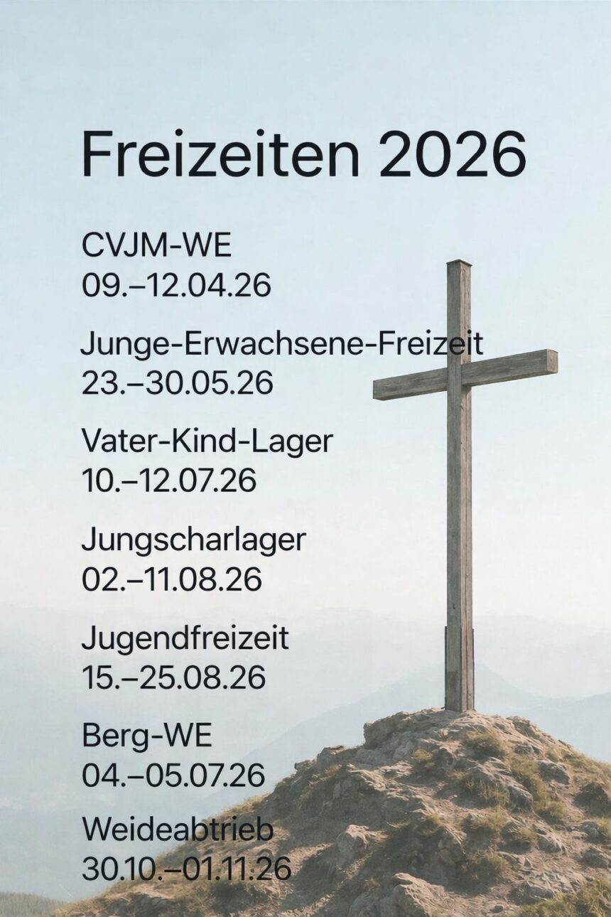 Freizeiten 2026