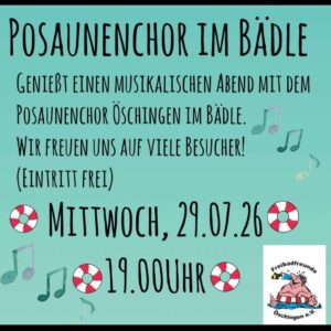 Der Posaunenchor kommt wieder ins Bädle