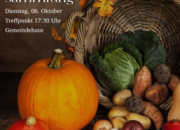 Erntedank-sammlung am 6.10.