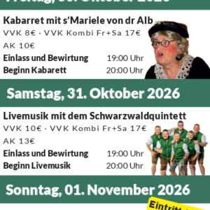 Öschinger Weideabtrieb 30.10-01.11 Öschinger Weideabtrieb 30.10-01.11