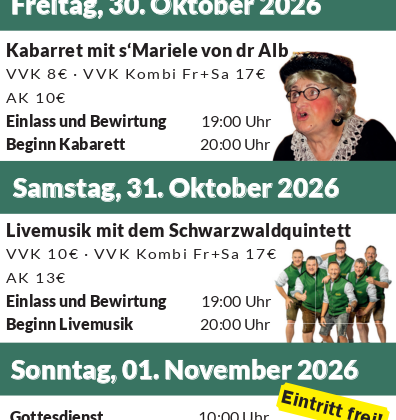Öschinger Weideabtrieb 30.10-01.11